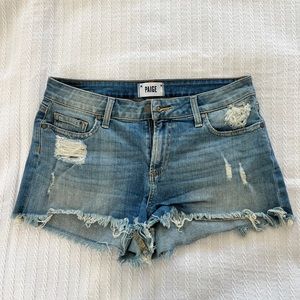 Paige Size 28 Cutoff Jean Shorts